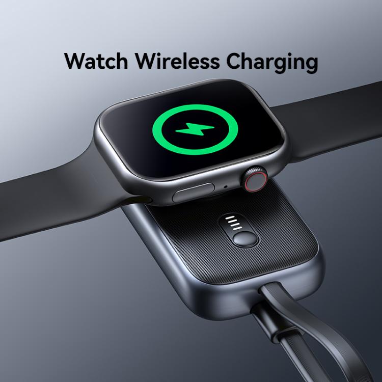 Caricabatterie wireless portatile USAMS CD245 da 1200 mAh con cavo per Apple Watch Series, CD245
