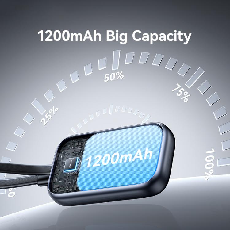 Caricabatterie wireless portatile USAMS CD245 da 1200 mAh con cavo per Apple Watch Series, CD245