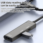 Type-C to Type-C, USB-A, HDMI HUB Docking Station, Type-C to Type-C+USB+HDMI