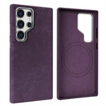 Custodia per telefono VIETAO in pelle PU con texture effetto denim retrò e MagSafe., For Galaxy S26 Ultra 5G, For Samsung Galaxy S25 Ultra 5G, For Samsung Galaxy S24 Ultra 5G