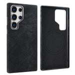 Custodia per telefono VIETAO in pelle PU con texture effetto denim retrò e MagSafe., For Galaxy S26 Ultra 5G, For Samsung Galaxy S25 Ultra 5G, For Samsung Galaxy S24 Ultra 5G