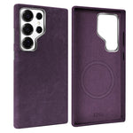 Custodia per telefono VIETAO in pelle PU con texture effetto denim retrò e MagSafe., For Galaxy S26 Ultra 5G, For Samsung Galaxy S25 Ultra 5G, For Samsung Galaxy S24 Ultra 5G
