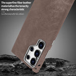 Custodia per telefono VIETAO in pelle PU con texture effetto denim retrò e MagSafe., For Galaxy S26 Ultra 5G, For Samsung Galaxy S25 Ultra 5G, For Samsung Galaxy S24 Ultra 5G