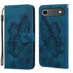 Custodia per telefono in pelle con apertura orizzontale e motivo a farfalle in rilievo, effetto pelle retrò., For iPhone 17 Pro Max, For iPhone 17 Pro, For iPhone 17, For iPhone Air