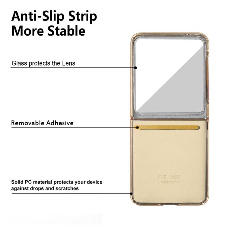 Custodia per telefono VIETAO con anello in metallo e motivo a diamante in pelle PU, For Samsung Galaxy Z Flip7