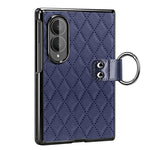 Custodia per telefono VIETAO con anello in metallo e motivo a diamante in pelle PU, For Galaxy Z Fold8 5G, For Galaxy Z Fold8 Ultra 5G, For Galaxy Z Flip8 5G, For Samsung Galaxy Z Fold7