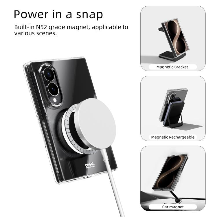 Custodia per telefono ABEEL trasparente, magnetica, antigraffio e compatibile con MagSafe., For Galaxy Z Fold8 5G, For Galaxy Z Fold8 Ultra 5G, For Galaxy Z Flip8 5G, For Samsung Galaxy Z Flip7 FE / Flip6, For Samsung Galaxy Z Fold7 5G                 ...