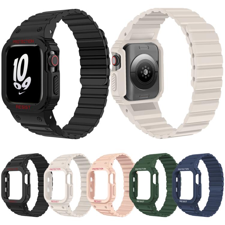 Cinturino per orologio magnetico in silicone xDfind con copertura integrata, For Apple Watch 42 / 44 / 45mm, For Apple Watch Series 10 / 11 46mm, For Apple Watch Series 10 / 11 42mm, For Apple Watch Ultra 3 / 2 / 1 49mm