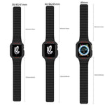 Cinturino per orologio magnetico in silicone xDfind con copertura integrata, For Apple Watch 38 / 41mm