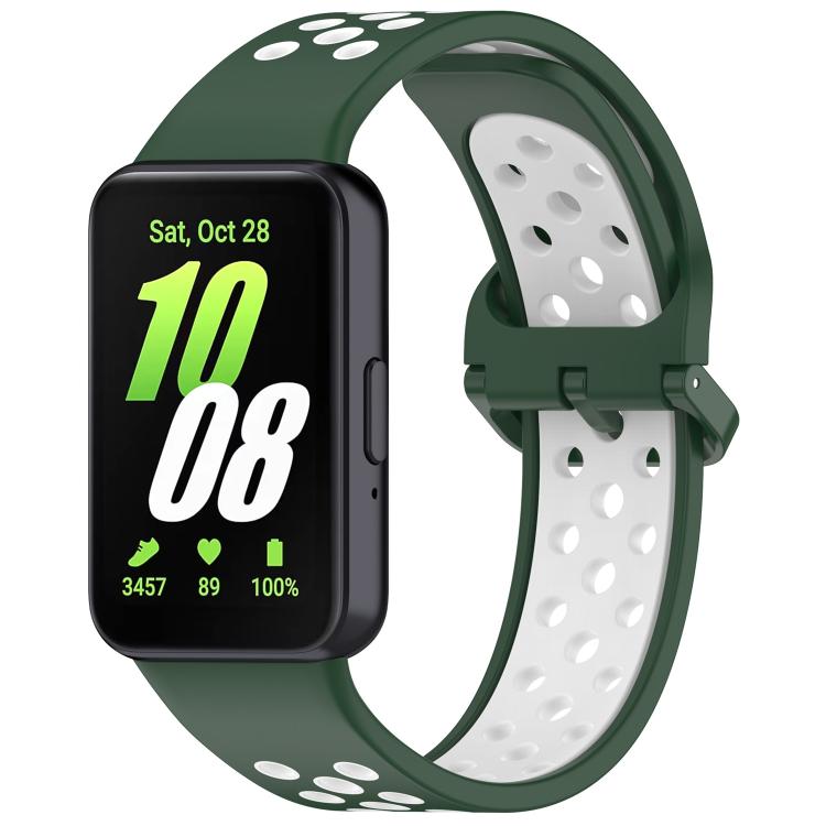 Cinturino per orologio xDfind in silicone traspirante bicolore, For Samsung Galaxy Fit 3