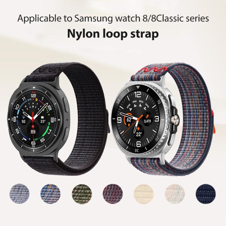 Cinturino per orologio xDfind in nylon con chiusura a strappo, For Samsung Galaxy Watch8 / 8 Classic