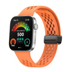 Cinturino per orologio in silicone nero con fibbia magnetica stile foro xDfind, For Huawei Watch Fit4 Pro / Fit4 / Fit3