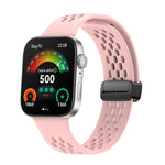 Cinturino per orologio in silicone nero con fibbia magnetica stile foro xDfind, For Huawei Watch Fit4 Pro / Fit4 / Fit3