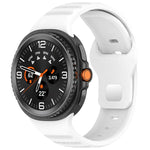 Cinturino per orologio in silicone xDfind con fibbia a borchie argentate e punti rotondi, For Samsung Galaxy Watch Ultra/Ultra 2025, For Samsung Galaxy Watch8 / 8 Classic