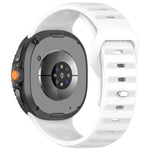 Cinturino per orologio in silicone xDfind con fibbia a borchie argentate e punti rotondi, For Samsung Galaxy Watch Ultra/Ultra 2025, For Samsung Galaxy Watch8 / 8 Classic