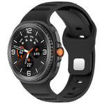 Cinturino per orologio in silicone xDfind con fibbia a borchie argentate e punti rotondi, For Samsung Galaxy Watch Ultra/Ultra 2025, For Samsung Galaxy Watch8 / 8 Classic