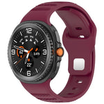 Cinturino per orologio in silicone xDfind con fibbia a borchie argentate e punti rotondi, For Samsung Galaxy Watch Ultra/Ultra 2025, For Samsung Galaxy Watch8 / 8 Classic
