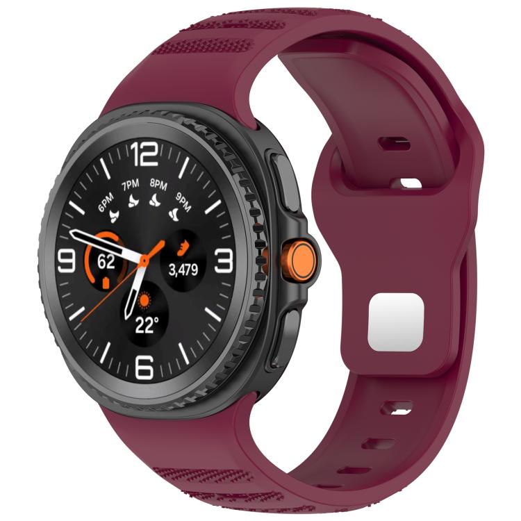Cinturino per orologio in silicone xDfind con fibbia a borchie argentate e punti rotondi, For Samsung Galaxy Watch Ultra/Ultra 2025, For Samsung Galaxy Watch8 / 8 Classic