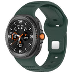 Cinturino per orologio in silicone xDfind con fibbia a borchie argentate e punti rotondi, For Samsung Galaxy Watch Ultra/Ultra 2025, For Samsung Galaxy Watch8 / 8 Classic