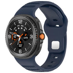 Cinturino per orologio in silicone xDfind con fibbia a borchie argentate e punti rotondi, For Samsung Galaxy Watch Ultra/Ultra 2025, For Samsung Galaxy Watch8 / 8 Classic