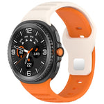 Cinturino per orologio in silicone xDfind con fibbia a borchie argentate e punti rotondi, For Samsung Galaxy Watch Ultra/Ultra 2025, For Samsung Galaxy Watch8 / 8 Classic