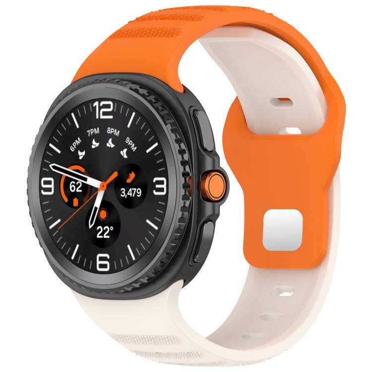 Cinturino per orologio in silicone xDfind con fibbia a borchie argentate e punti rotondi, For Samsung Galaxy Watch Ultra/Ultra 2025, For Samsung Galaxy Watch8 / 8 Classic