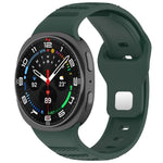 Cinturino per orologio in silicone xDfind con fibbia a borchie argentate e punti rotondi, For Samsung Galaxy Watch Ultra/Ultra 2025, For Samsung Galaxy Watch8 / 8 Classic