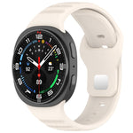 Cinturino per orologio in silicone xDfind con fibbia a borchie argentate e punti rotondi, For Samsung Galaxy Watch Ultra/Ultra 2025, For Samsung Galaxy Watch8 / 8 Classic