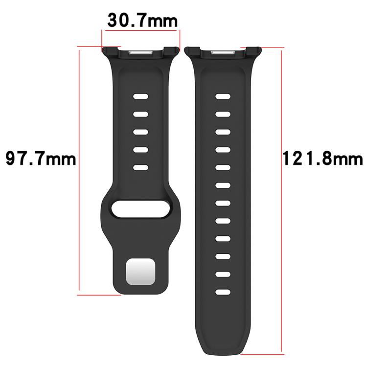 Cinturino per orologio in silicone xDfind con fibbia a borchie argentate e punti rotondi, For Samsung Galaxy Watch Ultra/Ultra 2025, For Samsung Galaxy Watch8 / 8 Classic