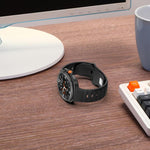 Cinturino per orologio in silicone xDfind con fibbia a borchie argentate e punti rotondi, For Samsung Galaxy Watch Ultra/Ultra 2025, For Samsung Galaxy Watch8 / 8 Classic