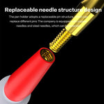 Penna di rilevamento con sonda in silicone e rame puro i2C, Bend Plug Without Stainless Steel Needle, Straight Plug Without Stainless Steel Needle, Straight Plug