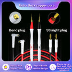 Penna di rilevamento con sonda in silicone e rame puro i2C, Bend Plug Without Stainless Steel Needle, Straight Plug Without Stainless Steel Needle, Straight Plug