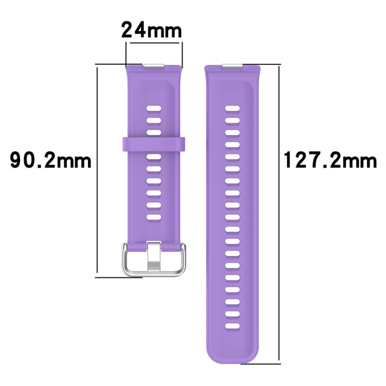 Cinturino per orologio in silicone tinta unita con fibbia argentata xDfind, For Huawei Watch Fit4 Pro / Fit4 / Fit3