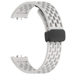 Cinturino per orologio in silicone nero con fibbia magnetica stile foro xDfind, For Galaxy Fit3