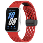 Cinturino per orologio in silicone nero con fibbia magnetica stile foro xDfind, For Galaxy Fit3