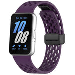Cinturino per orologio in silicone nero con fibbia magnetica stile foro xDfind, For Galaxy Fit3
