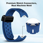 Cinturino per orologio in silicone con fibbia magnetica nera xDfind Holes, For Xiaomi Smart Band 10 / 9 / 8