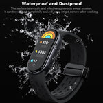 Cinturino per orologio in silicone con fibbia magnetica nera xDfind Holes, For Xiaomi Smart Band 10 / 9 / 8