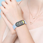 Cinturino per orologio in silicone con fibbia magnetica nera xDfind Holes, For Xiaomi Smart Band 10 / 9 / 8