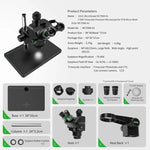 Microscopio trinoculare con zoom sincrono 7-60X MC7060-A1 (2uul)