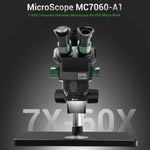 Microscopio trinoculare con zoom sincrono 7-60X MC7060-A1 (2uul)