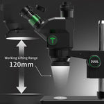 Microscopio trinoculare con zoom sincrono 7-60X MC7060-A1 (2uul)