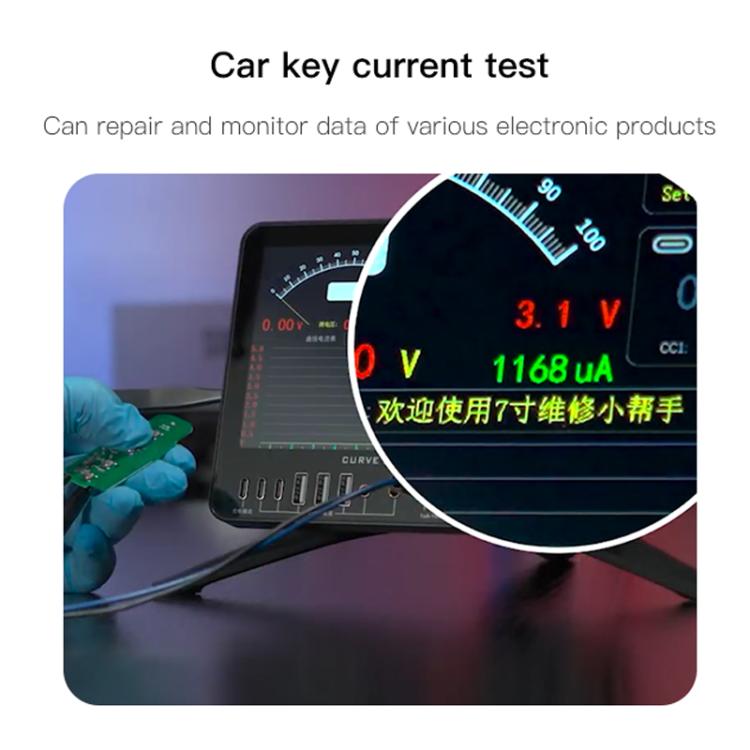 Misuratore di forme d'onda a curva multifunzionale TBK D7 con funzione di saldatore elettrico