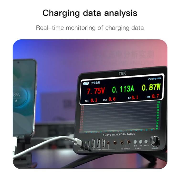 Misuratore di forme d'onda a curva multifunzionale TBK D7 con funzione di saldatore elettrico