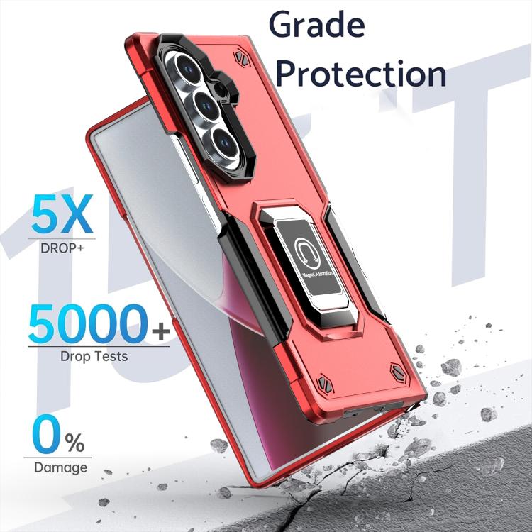 Custodia per telefono antiurto antiscivolo con anello di supporto, For Samsung Galaxy Z Fold7, For Samsung Galaxy Z Flip7, For Samsung Galaxy Z Flip6