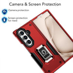 Custodia per telefono antiurto antiscivolo con anello di supporto, For Samsung Galaxy Z Fold7, For Samsung Galaxy Z Flip7, For Samsung Galaxy Z Flip6