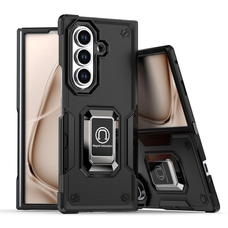 Custodia per telefono antiurto antiscivolo con anello di supporto, For Samsung Galaxy Z Fold7, For Samsung Galaxy Z Flip7, For Samsung Galaxy Z Flip6
