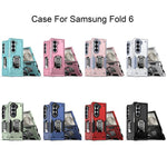 Custodia per telefono antiurto antiscivolo con anello di supporto, For Samsung Galaxy Z Fold6