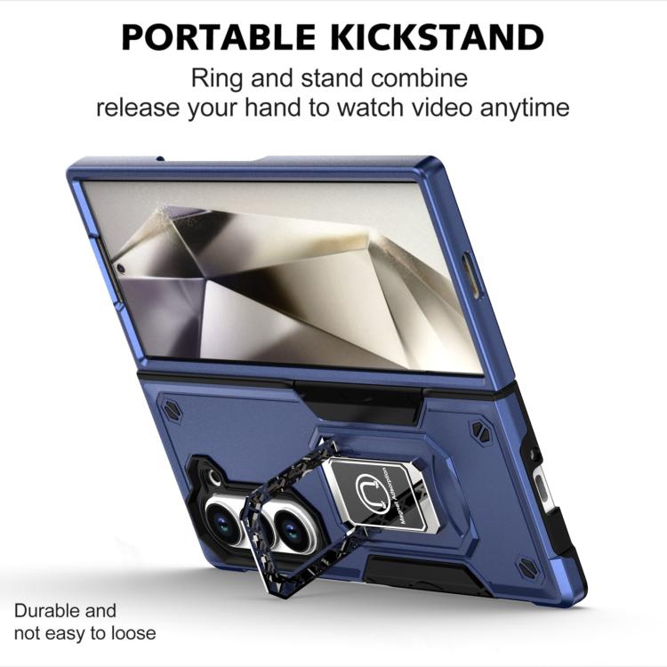 Custodia per telefono antiurto antiscivolo con anello di supporto, For Samsung Galaxy Z Fold6