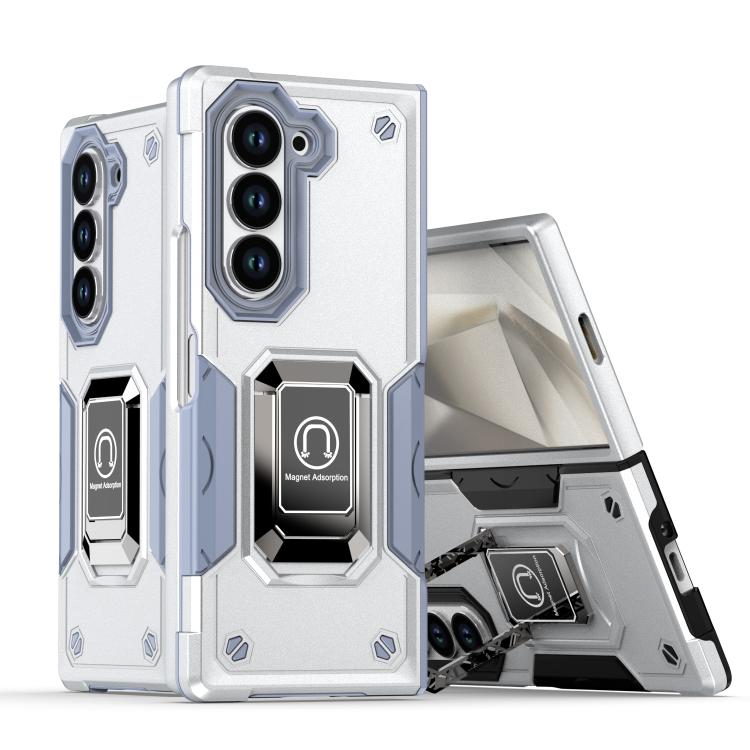 Custodia per telefono antiurto antiscivolo con anello di supporto, For Samsung Galaxy Z Fold6